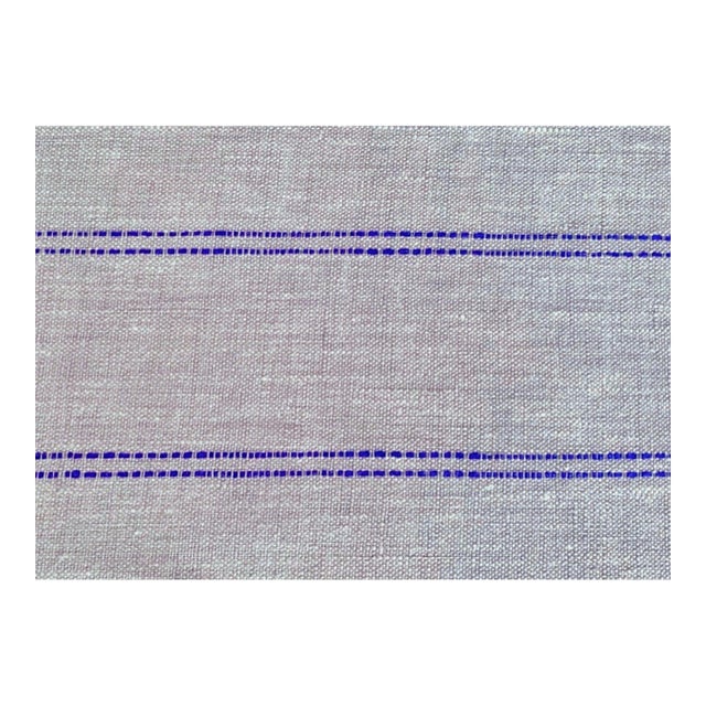 Plum Textiles Powell Powder Blue Linen For Sale