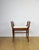 Wood Art Deco Oak Stool with Cream Velvet Seat, 1970s For Sale - Image 7 of 7
