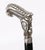 Silver Antique French Art Nouveau Silver Walking Cane Stick, 1800s For Sale - Image 8 of 13