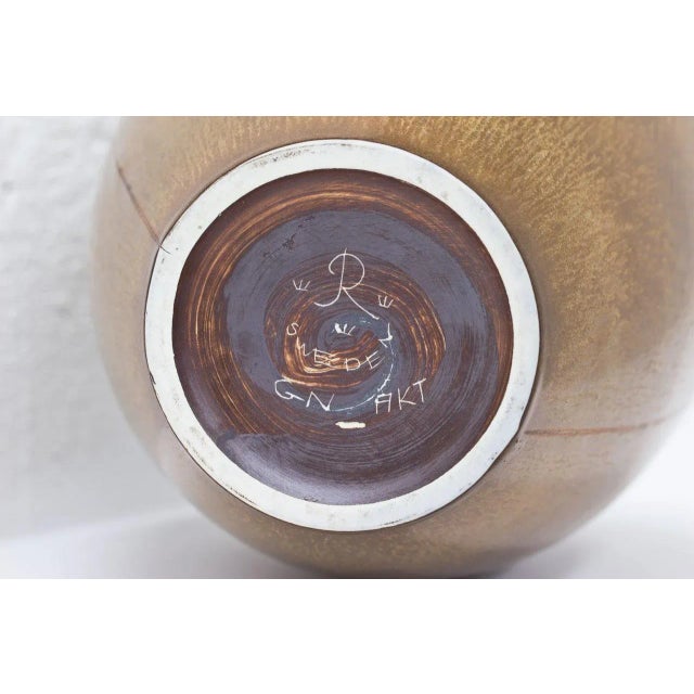 Swedish Stoneware Floor Vase by Gunnar Nylund for Rörstrand, 1950s For Sale - Image 10 of 11