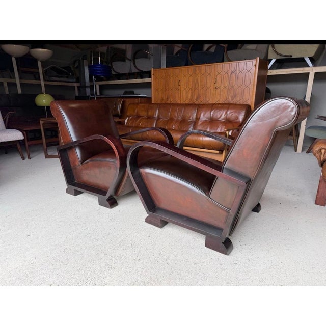 Art Deco Chairs by Jindřich Halabala, Set of 2 For Sale - Image 17 of 18