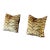 Pair of 26”x26” Scalamandre Tigre Pillow Covers For Sale