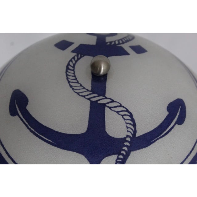 Silver 1950's Nautical Style Lamp For Sale - Image 8 of 11