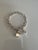 Chunky Sterling Silver Link Bracelet Featuring a Classic Tibetan Toggle Clasp and a Square Heart-Accented Charm For Sale - Image 4 of 6
