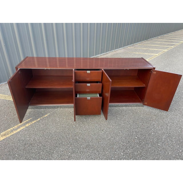 Mid Century Sunar Wood & Chrome Credenza For Sale In Tampa - Image 6 of 13