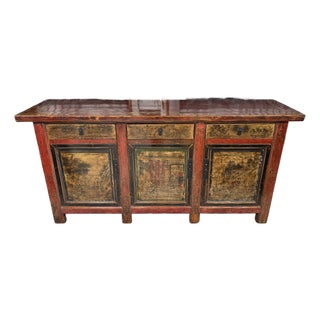 Antique Mongolian Sideboard, Late 19th Century For Sale