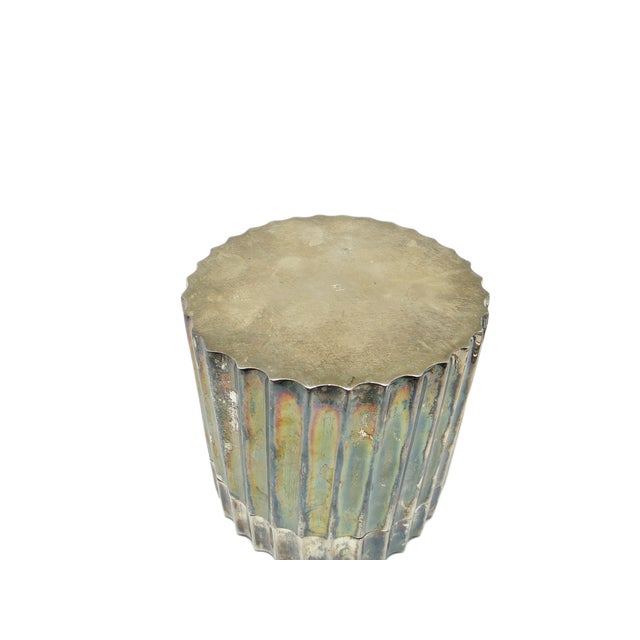 Metal Art Deco Futurist Candyer, 1930s For Sale - Image 7 of 8