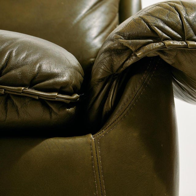 Vintage Leather Sofa Set, 1970s, Set of 3 For Sale - Image 14 of 18