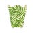 Brand new special order item. Not vintage. A charming vintage-inspired wastebasket featuring hand-painted palm frond...