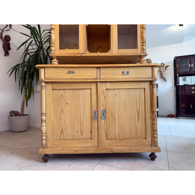 Wood Gründerzeit Wood Kitchen Cupboard For Sale - Image 7 of 15