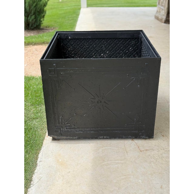 Metal Antique Glasgow Scotland Cast Iron Foundry Planter Circa 1860 For Sale - Image 7 of 12
