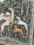 Very beautiful mid century French tapestry with nice design reproduces a segment of "The Stag at Bay" from the...
