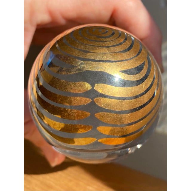 Transparent 1970s Kosta Boda Mom Paperweight For Sale - Image 8 of 9