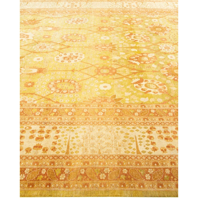 Solo Rugs Mogul, One-of-a-Kind Hand-Knotted Area Rug - Lime, 8' 1" x 10' 3" For Sale - Image 4 of 8