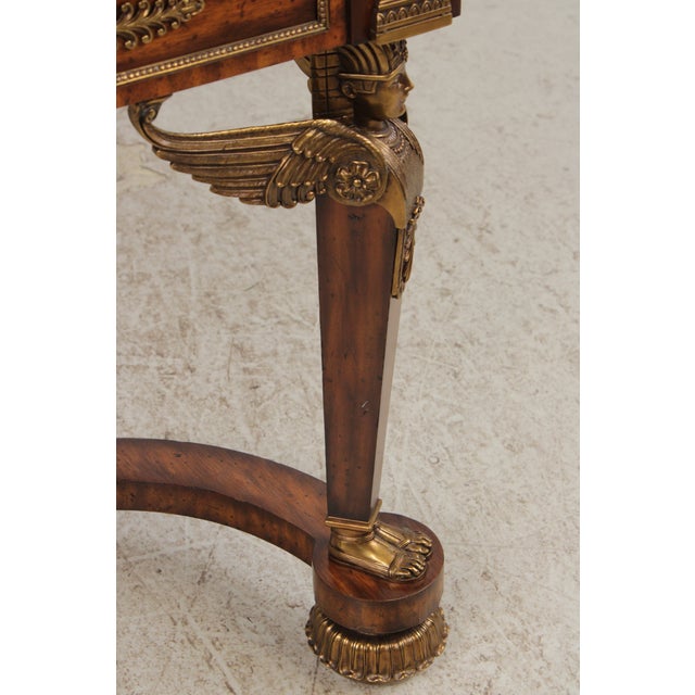 Maitland Smith French Empire Leather Top Desk For Sale - Image 16 of 18
