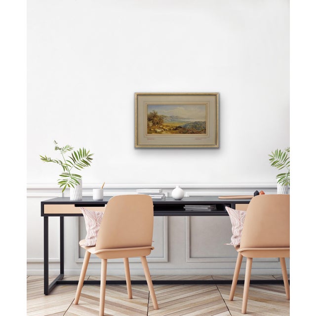 Cornelius Pearson & Thomas Francis Wainewright, Crumlin Bog and Neath River Estuary, Swansea, 1872, Watercolor For Sale - Image 12 of 18