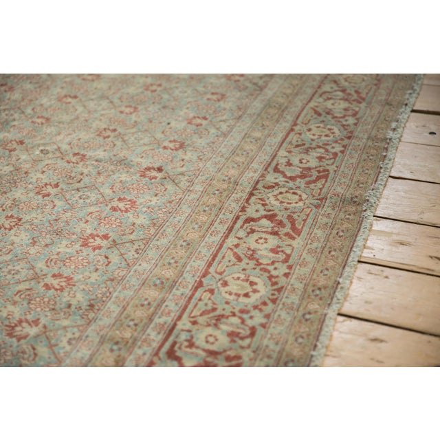 Persian Vintage Distressed Tabriz Carpet - 6'2" X 9'11" For Sale - Image 3 of 11