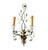 Mid-Century Modern French Baguès Style Silver Leaf Wall Sconces, a Pair For Sale - Image 3 of 9