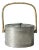 Vintage Pewter and Rattan Jar by Estrid Ericson From Svenskt Tenn For Sale