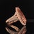 Morganite Diamond Ring 14k Rose Gold 6.91 TCW Certified For Sale - Image 4 of 16