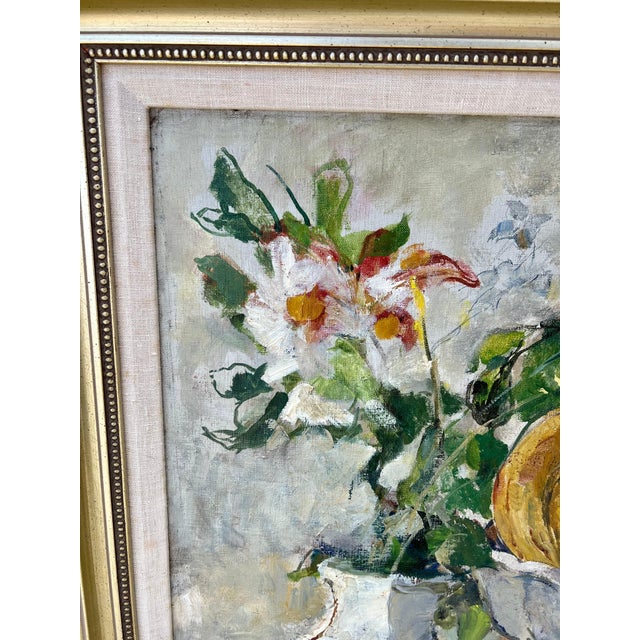 Post Impressionist William Meyerowitz, Post Impressionist Oil Painting Still Life With Fruit William Meyerowitz Wpa Art For Sale - Image 3 of 11