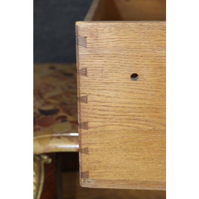 Late 19th C French Louis XV Style Breche D Alep Marble Top Commode For Sale - Image 15 of 15