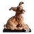 20th Century Artisan Handcrafted Terracotta Dog Sculpture For Sale