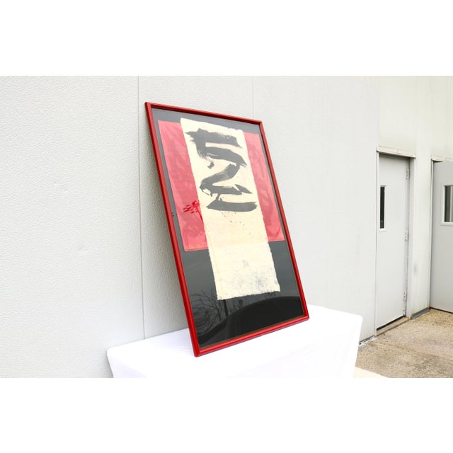 1980 Scott Sandell New Rage Signed Limited Edition Mixed Media Monoprint Artwork For Sale - Image 9 of 18