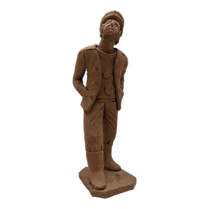 Sailor Man Statue Terra Cotta Clay Signed by Artist