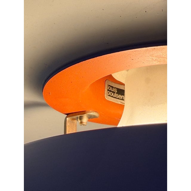 1970s Blue PH 4/3 Pendant Lamp by Poul Henningsen for Louis Poulsen, Denmark, 1970s For Sale - Image 5 of 18