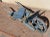 Blue Rustic Blue Wheelbarrow For Sale - Image 8 of 10