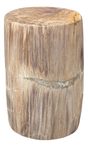 Small Side Table in Beige-Grey and Petrified Wood, 1980s