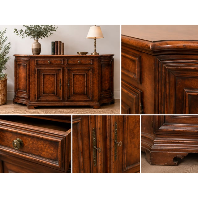 Vintage French Provincial 4-Door Sideboard, 1940s For Sale - Image 14 of 15