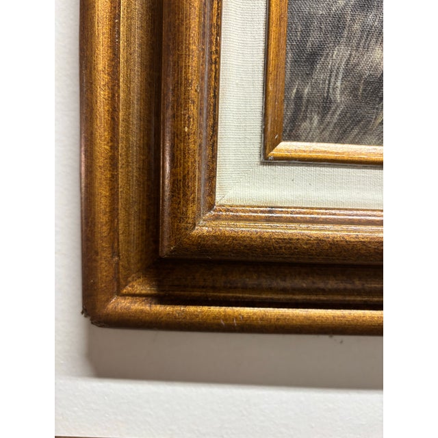 Signed Cooper Rustic Barn Landscape Oil Painting in Wood Frame For Sale - Image 10 of 12