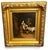 19th Century Biedermeier Genre Painting “The Surprise" Oil on Tin Original Frame For Sale - Image 4 of 14