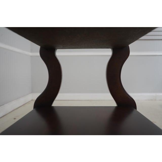 Wood Bernhardt Furniture Mahogany 3 Tier Table For Sale - Image 7 of 11