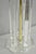 Vintage Mid Century Modern Clear Lucite & Brass Sculptural Modernist Table Lamp For Sale - Image 4 of 12