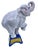 Late 20th Century Vintage Italian Terracotta White Elephant Statue For Sale - Image 5 of 8