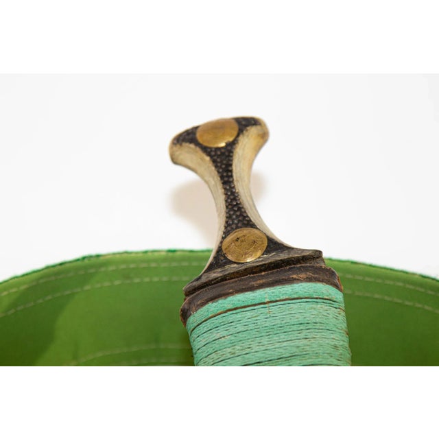 Moroccan Middle Eastern Yemeni Jambiya Arabic Dagger With Belt For Sale - Image 3 of 12