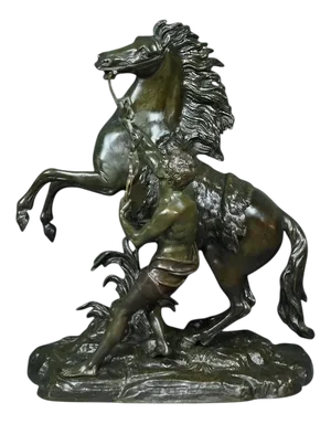 After Coustou, The Horse of Marly, Early 20th Century, Large Bronze