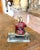 Red Pair 19th Century French Hand-Painted Cast Iron Figural Bookends For Sale - Image 8 of 9