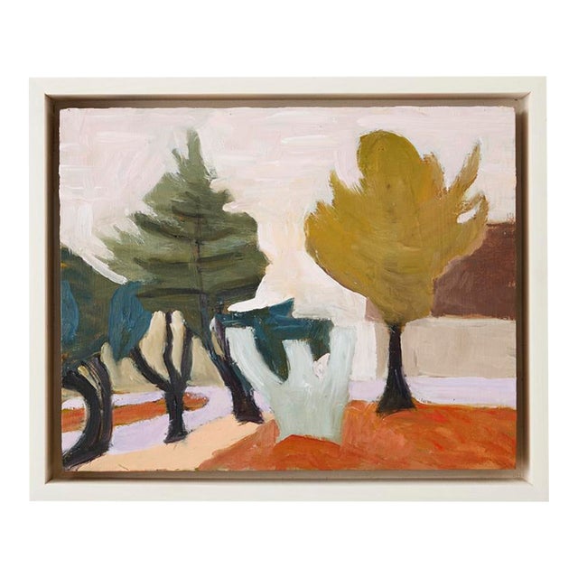 Mary Breneman, Our Yard I Contemporary Oil Painting For Sale