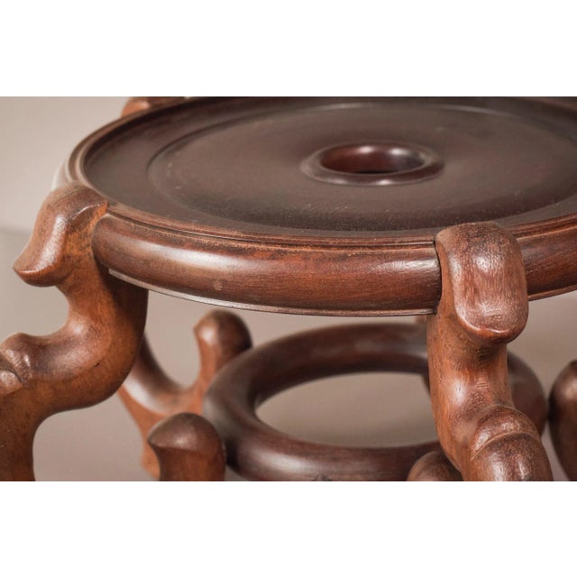 1950s Large Chinese Wooden Stand For Sale - Image 5 of 15
