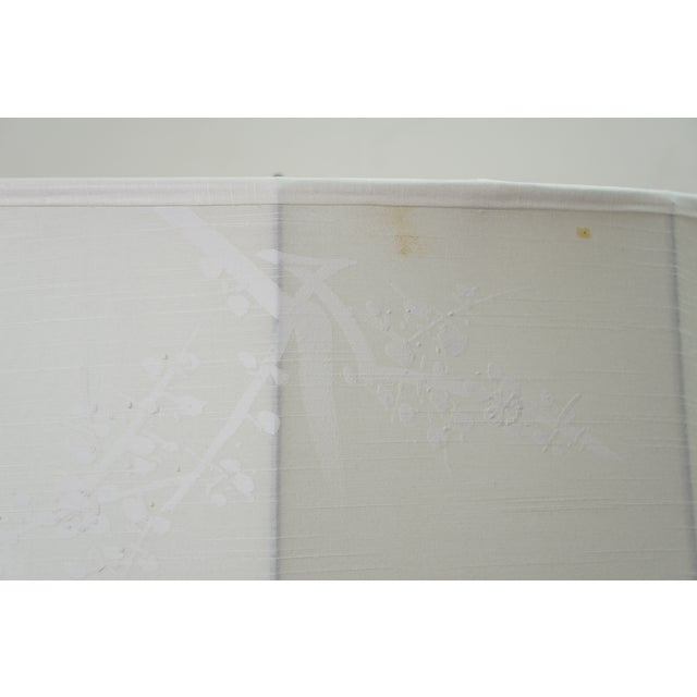 Set of 2 Vintage Kabuki Blanc De Chine Reticulated Japanese Porcelain Cherry Blossoms Lamps For Sale - Image 14 of 14