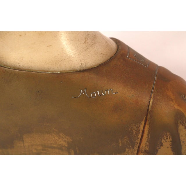 Alabaster and Bronze Sculpture by Georges Morin (1874-1950) For Sale - Image 11 of 11