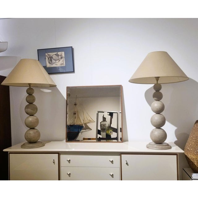 Italian Ball Table Lamps, 1970s, Set of 2 For Sale - Image 4 of 18