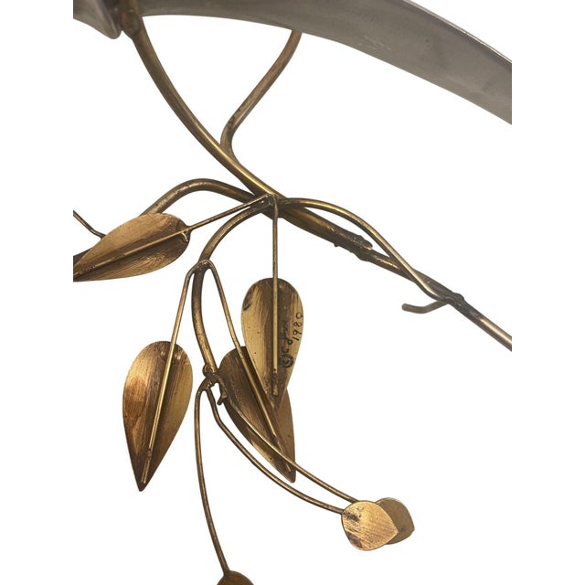Modern Pair Curtis Jere Brass & Chrome Bird Wall Sculptures, 1980. For Sale - Image 3 of 8