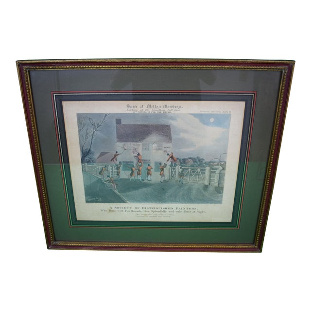 Spree at Melton Mowbray Larking at the Grantham Toll-Gate by Henry Alken For Sale