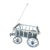 19th C French Market Wagon W Original Blue/Gray Paint For Sale