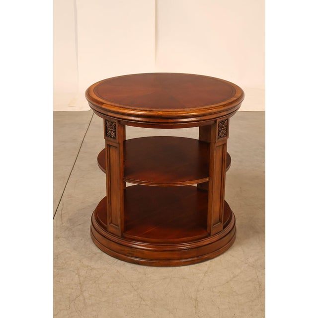 Ethan Allen Townhouse Collection Round Library Side Table For Sale - Image 17 of 18